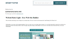Desktop Screenshot of cameroncrane.net